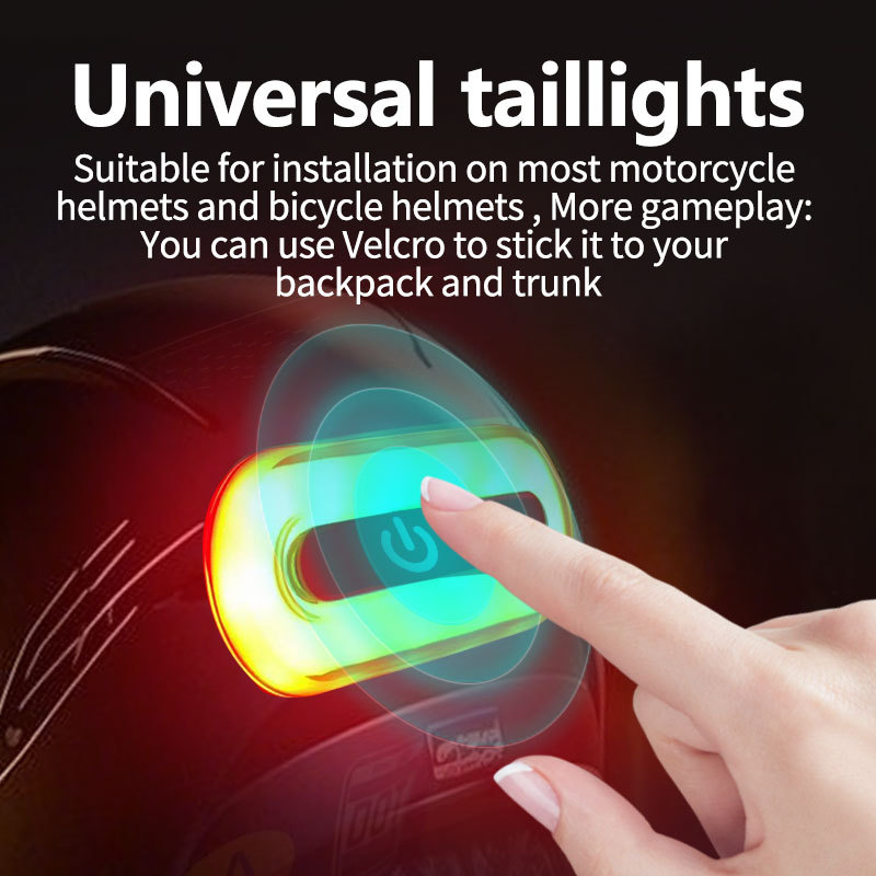 TK526 Helmet Tail Light | 14 LED 600lm | 4 Modes | 650mAh | 12H | TYPE-C | Motorcycle & Bicycle | OEM ‒ Voiture