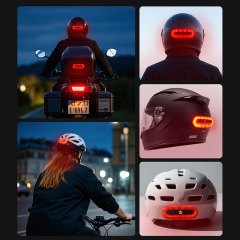 TK526 Helmet Tail Light | 14 LED 600lm | 4 Modes | 650mAh | 12H | TYPE-C | Motorcycle & Bicycle | OEM ‒ Voiture