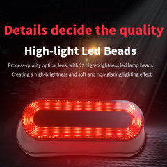 TK512 Motorcycle Helmet Light | NEW UPGRADE | 22 LED | 900mAh 4× Battery | IP67 | Touch Switch | Dual Magnet | OEM ‒ Voiture