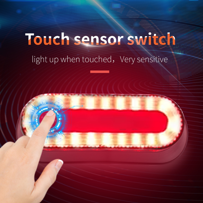 TK512 Motorcycle Helmet Light | NEW UPGRADE | 22 LED | 900mAh 4× Battery | IP67 | Touch Switch | Dual Magnet | OEM ‒ Voiture