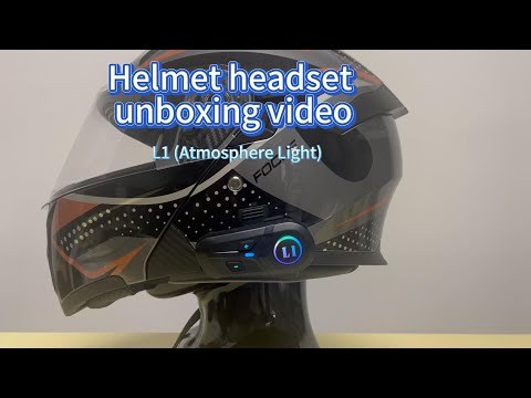 L1 Plus Helmet Bluetooth Headset | RGB Atmosphere Light | BT5.3 | Dual Phone | IP65 | OEM Manufacturer – Voiture