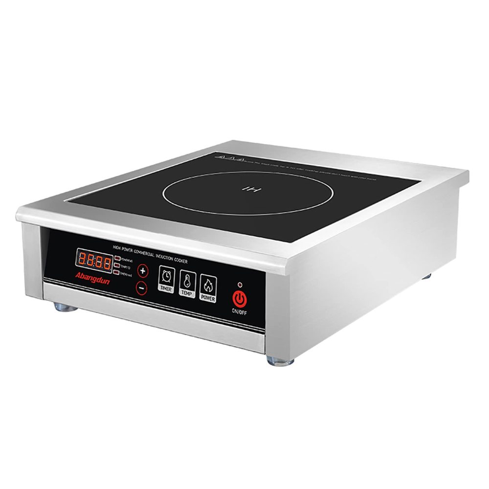 Commercial Range Countertop Burners 3500W/240V Induction Cooktop18-hour Timer Hot Plate for Kitchen Restaurants Abangdun (Single Burner)
