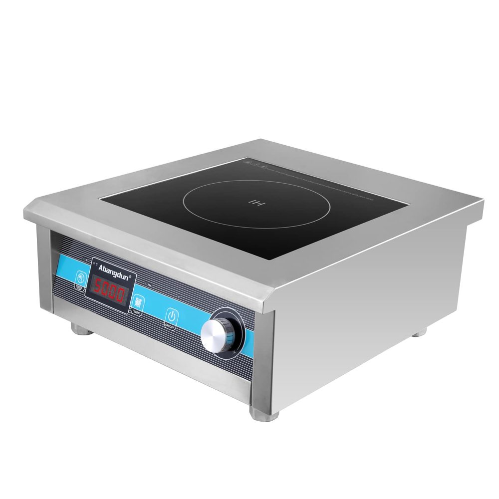 Commercial Induction Cooktop 5000W/190V~275V Commercial Range Countertop Burners Non-circulating Heating at Low Power18-hour Timer Hot Plate for Kitchen