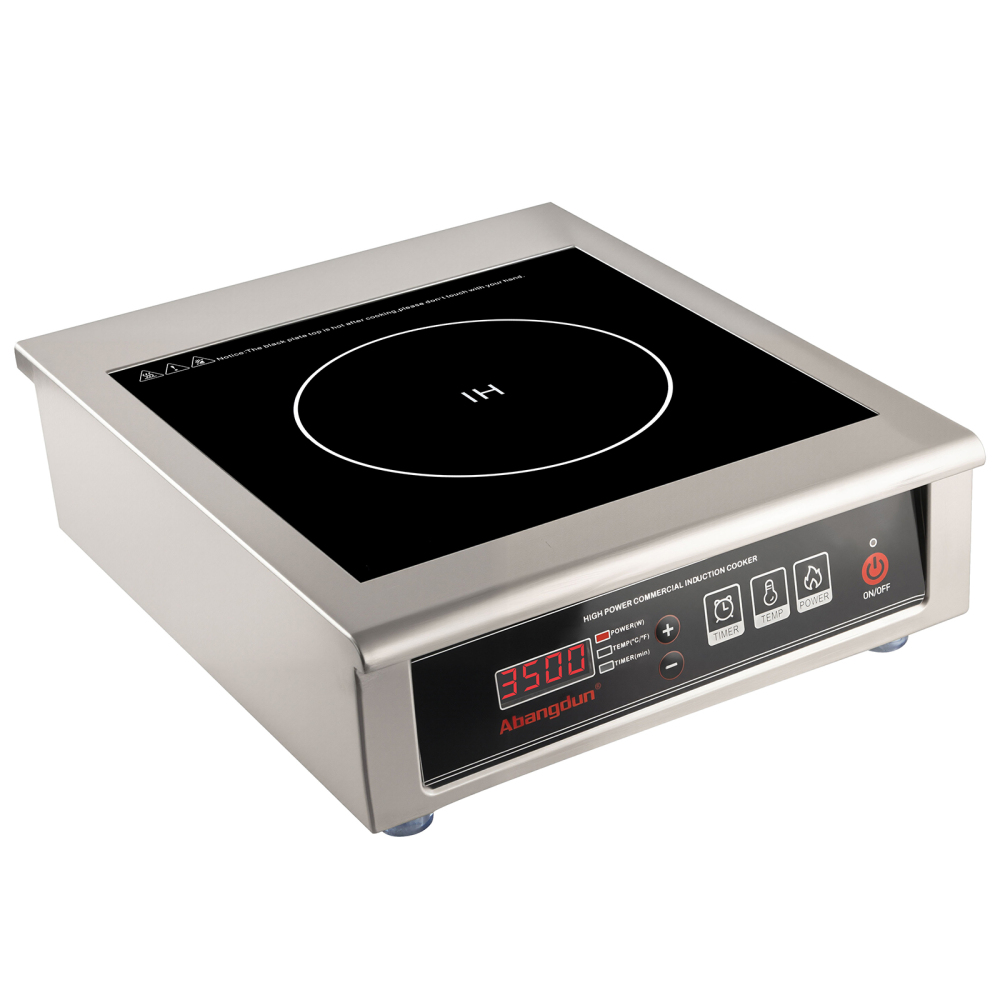 Abangdun Commercial Range Countertop Burners 3500W/240V Induction Cooktop18-hour Timer Hot Plate for Kitchen Restaurants