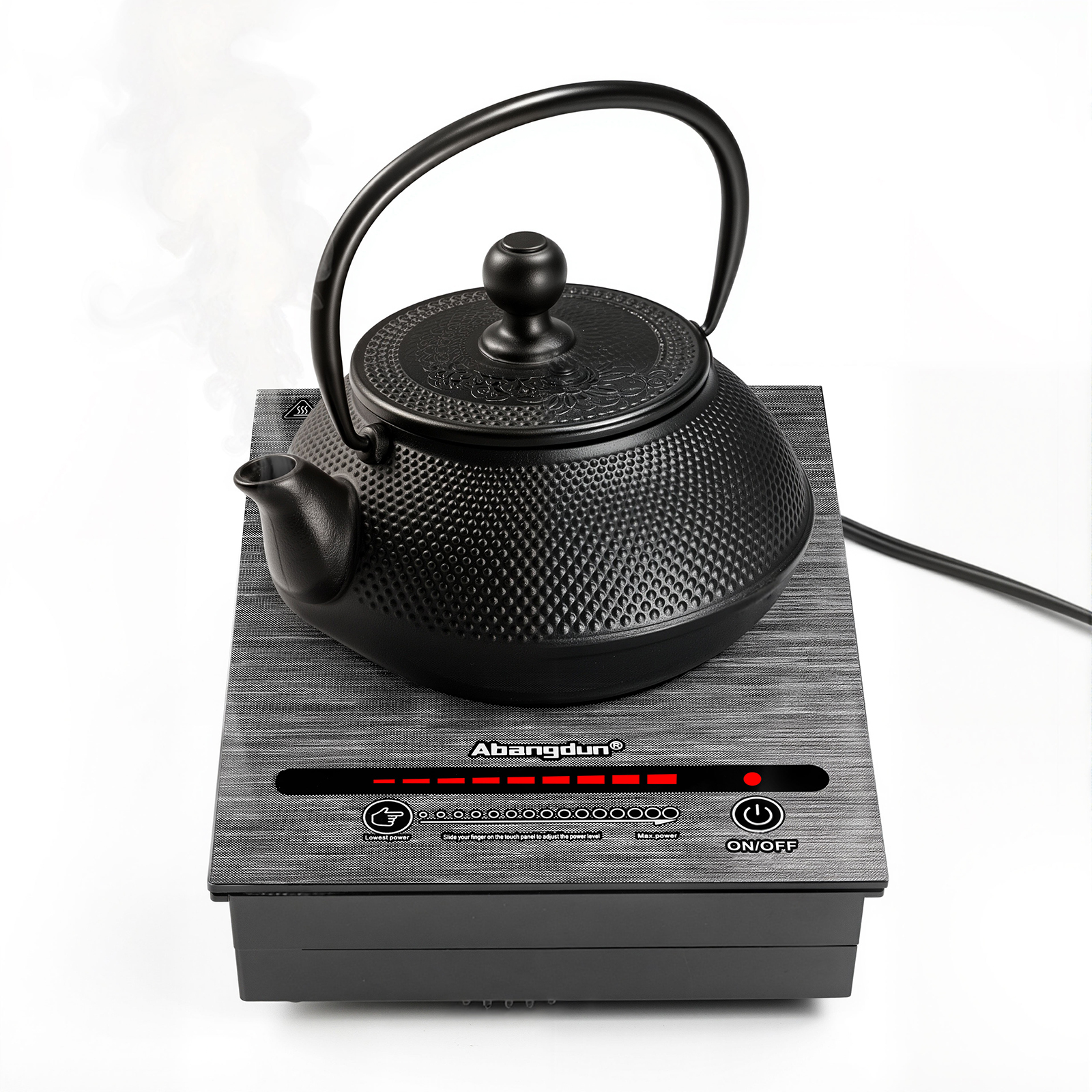 Induction cooktop 500W/85V~120V small mini electric stove countertop burners for cooking portable heater countertop burner small induction hot plate for coffee,tea & milk for traveling camping small kitchen spaces Abangdun