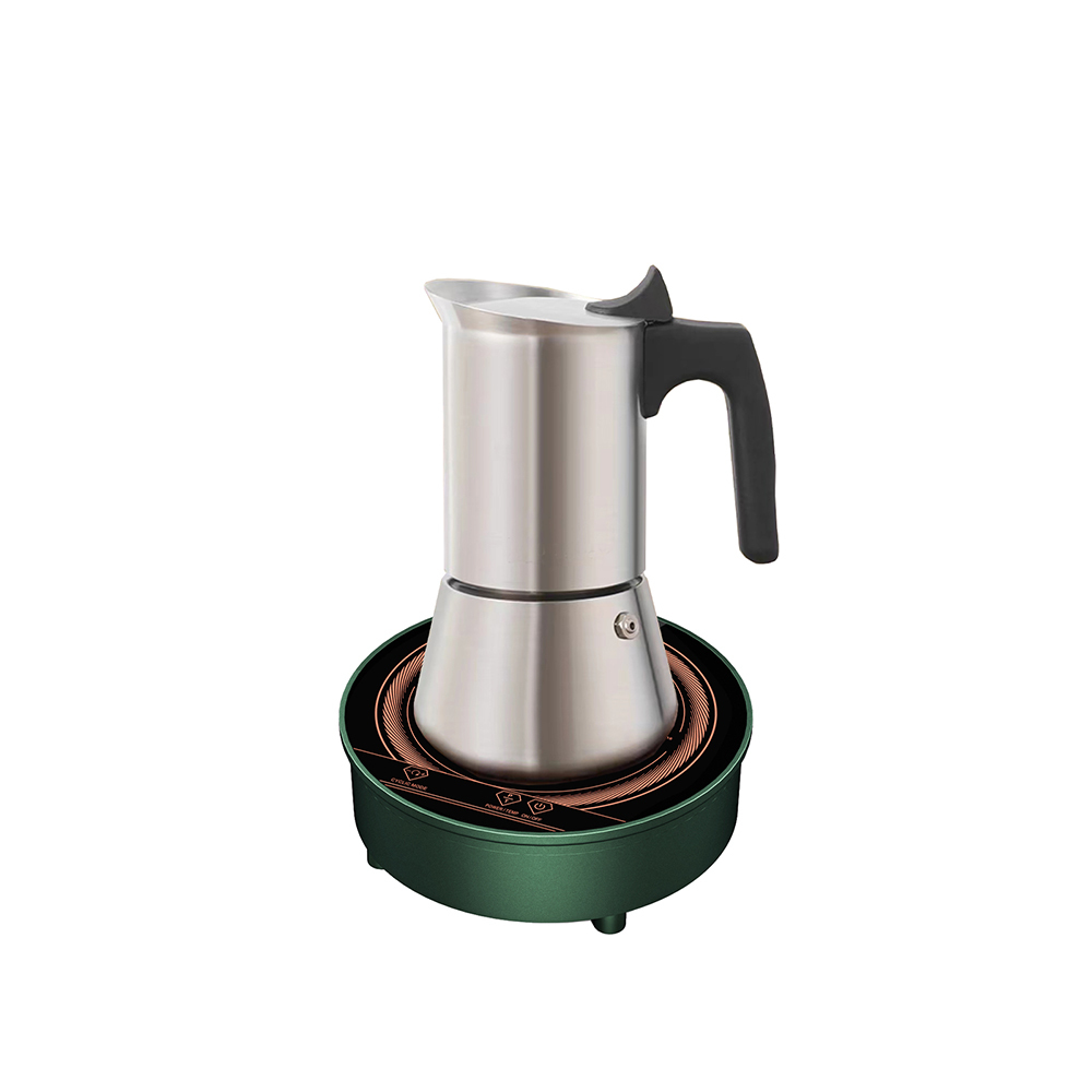 Induction Cooktop 7 inches Portable Mini Small Single Burner 700W/85V~120V 6 Level Temp&Power Ctrl Hot Plate Electric Stove Cooker Countertop Burners Heater Small Kitchen Spaces for Coffee,Tea & Milk for Traveling Camping Moka Pots Abangdun