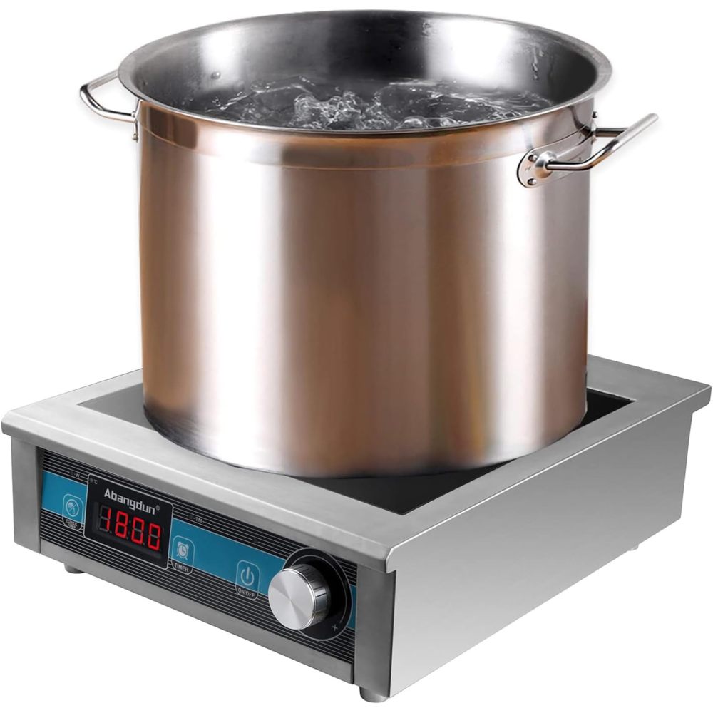 Commercial Grade Countertop Burner 1800 W /120V Commercial Induction Cooktop 9 Inch Heating Coil Hot Plate Even Heating at each power level