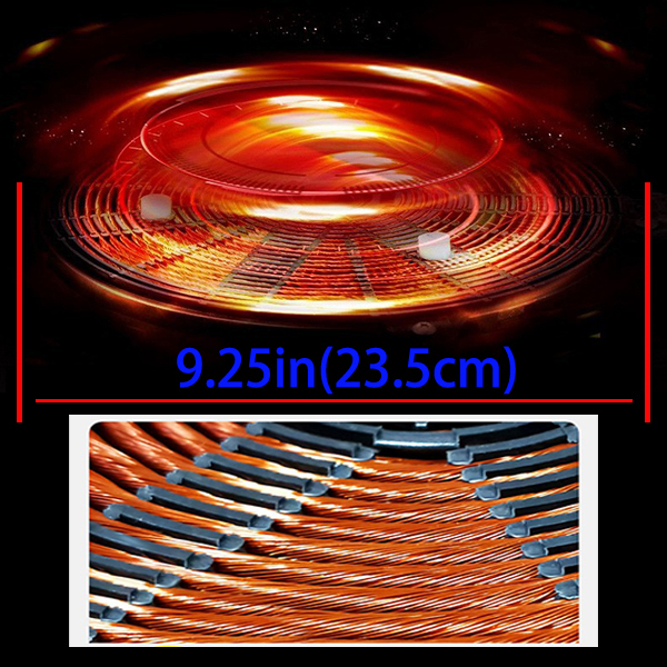 Abangdun Commercial Grade Countertop Burner 1800 W /120V Commercial Induction Cooktop 9 Inch Heating Coil Hot Plate Even Heating at each power level