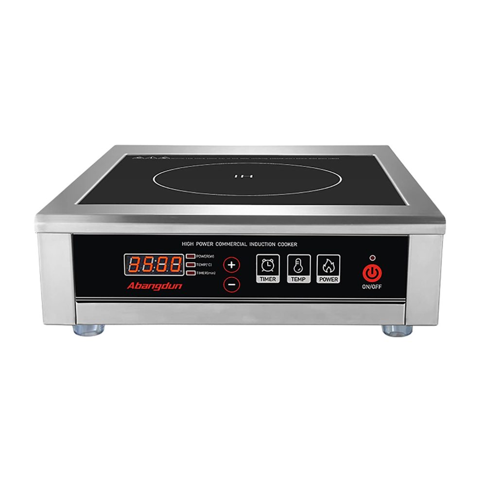 Commercial Range Countertop Burners 3500W/240V Induction Cooktop18-hour Timer Hot Plate for Kitchen Restaurants Abangdun (Single Burner)