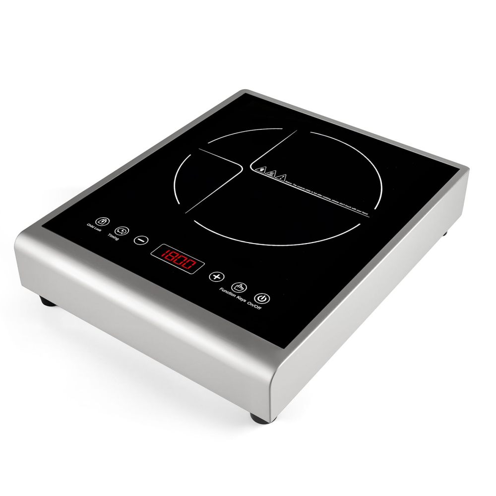 Abangdun 1800W 100V～185V Induction Cooktop 2026 New Real Precise Power/Temp Ctrl 17 Watts 200~1800w Electric Skillet Heater 24H Timer & Child Lock Ideal for RV, Dorm, and Small Kitchens Hot Plates Stove Cooker