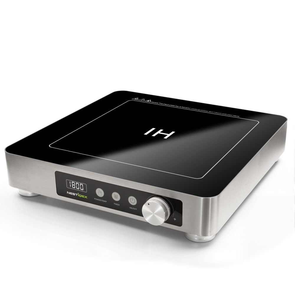 Abangdun 1800W 100V~185V Induction Cooktop Commercial 2026 New Electric Stove Large 11.8-inch Heating Coil Cooker Precise 15 Watts Power/Temp Ctrl 300-1800W (194℉~446℉) Stainless Steel Countertop Burner With 24 Hours Timer Hot Plate Cooking