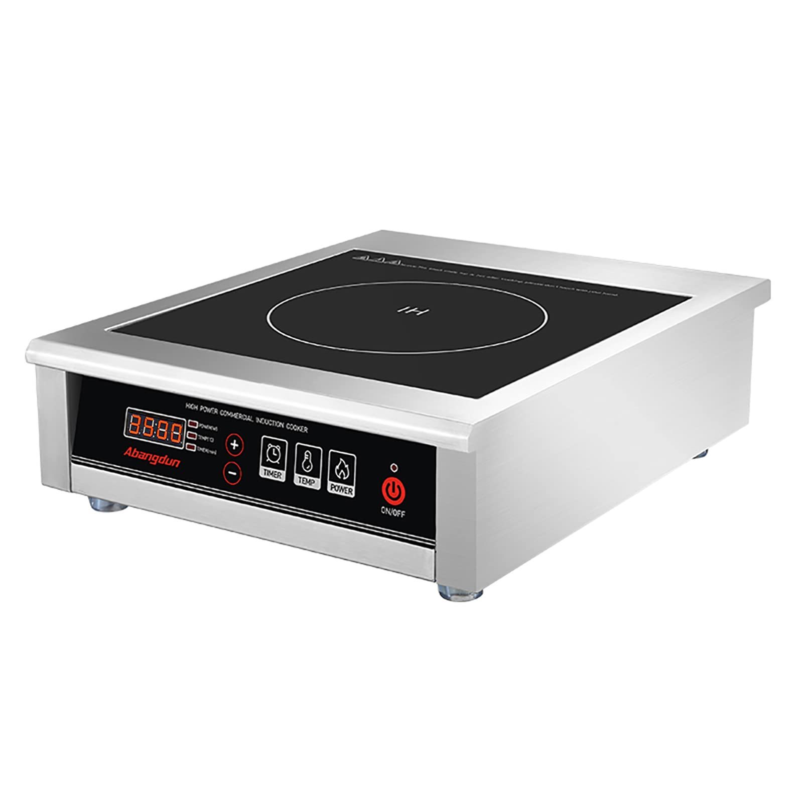 3500W 220V-240V Commercial Induction Cooktop With Button&Knob Control