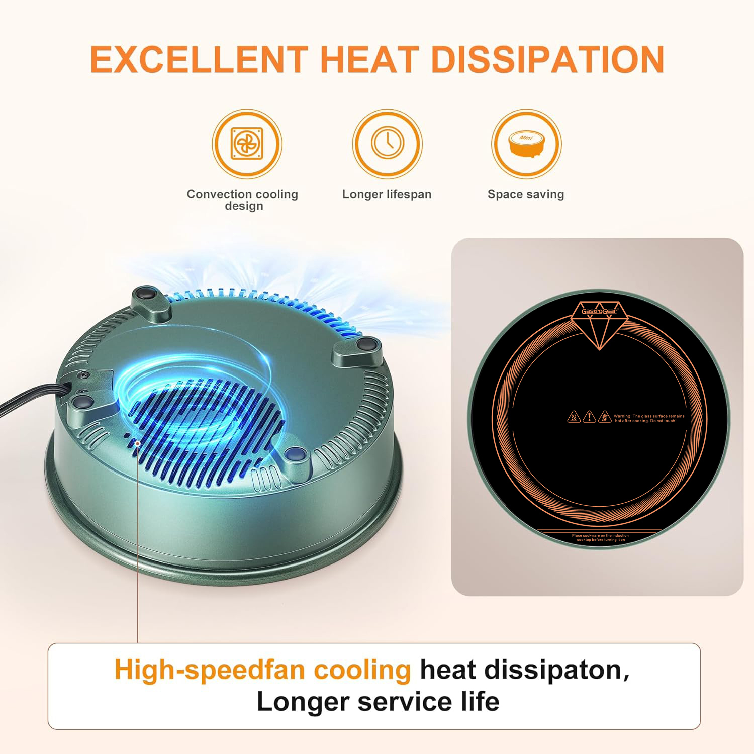 700W Remote Wired Button Panel Control Mini Induction Cooktop With Stainless Steel Moka Pot