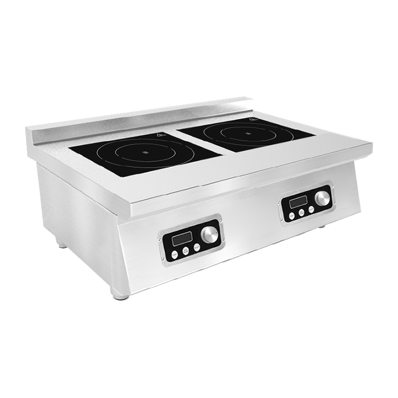 3500W 3-Phase 2-Burner Countertop Induction Cooker With Touch&Knob Control | OEM/ODM Customizable