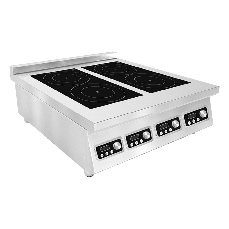 3500W 3-Phase 4-Burner Countertop Induction Cooker With Touch&Knob Control | OEM/ODM Customizable