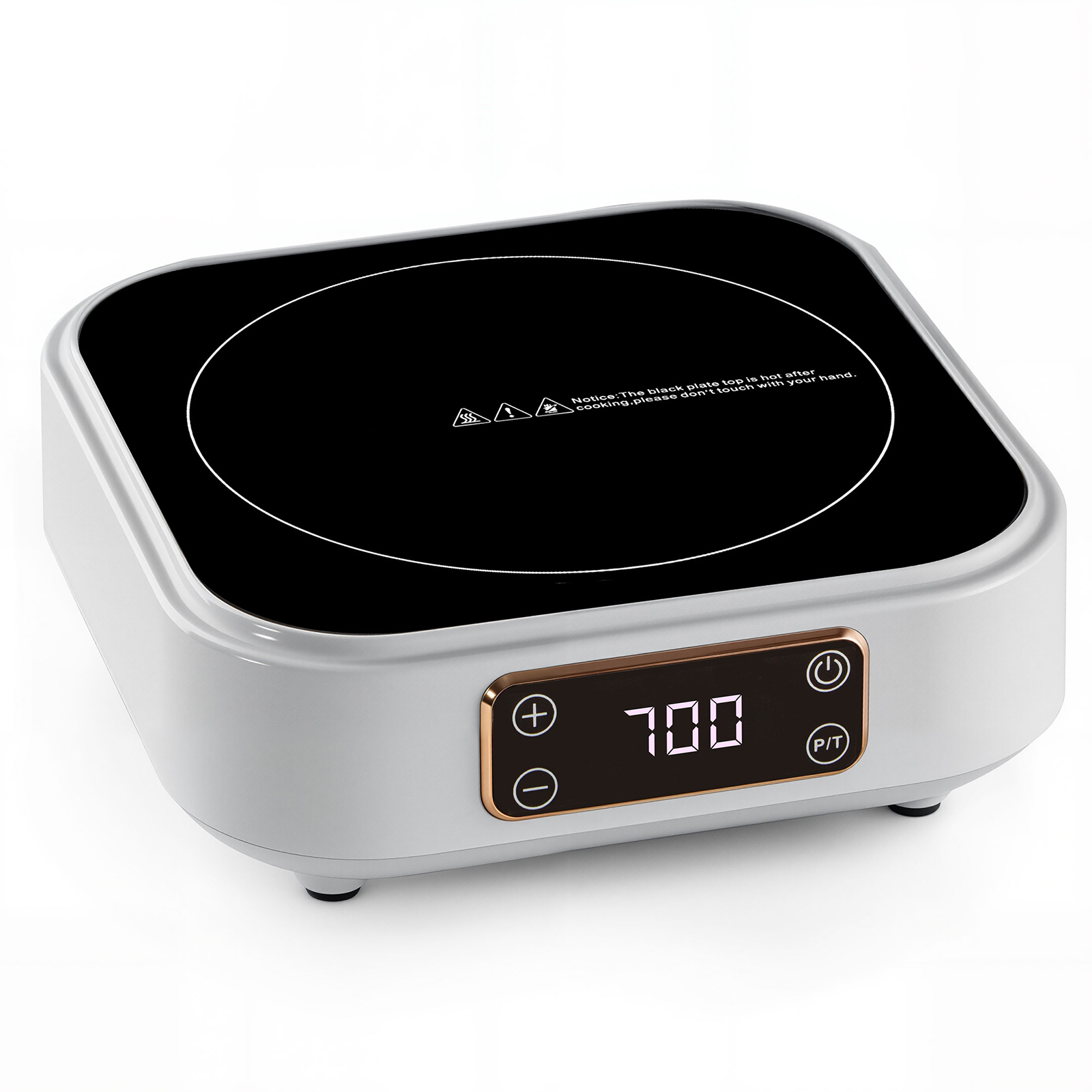 700W Mini Induction Cooktop With 6" Dual Copper Coil