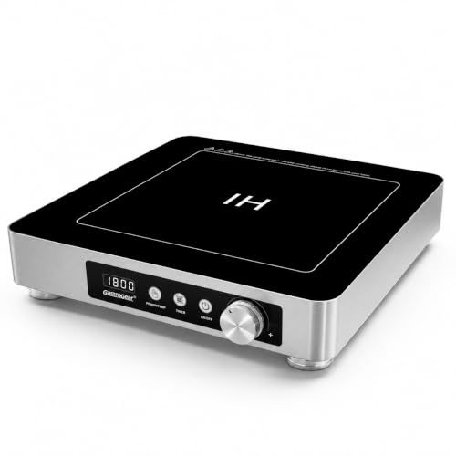 GastroGear 1800W  Large Heating Area Induction Cooktop with Touch&Knob Control