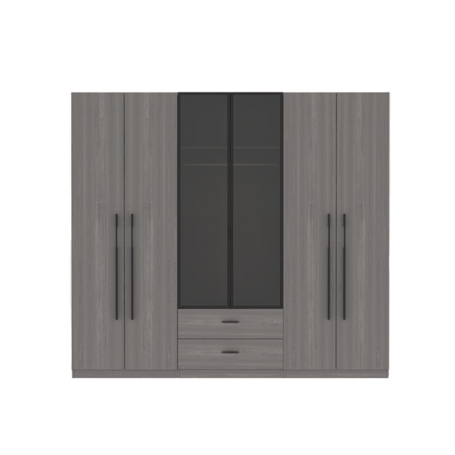 Bedroom Four 4 Doors Wood Cabinet Wardrobe With big Storage
