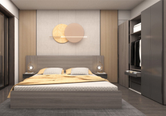 Meubles de chambre à coucher Lit de rangement en bois de 1,5 m/1,8 m