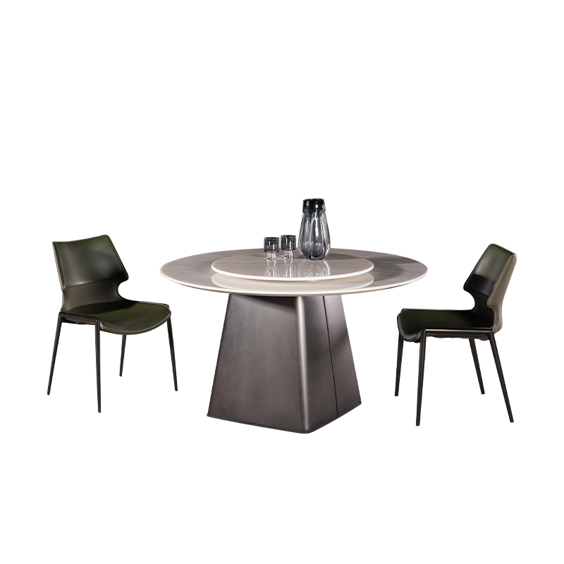 Travertine Marble Top Dining Table