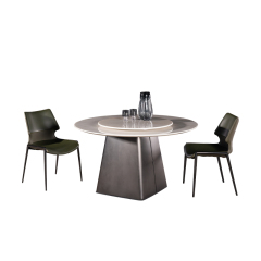 Travertine Marble Top Dining Table