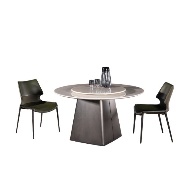Travertine Marble Top Dining Table