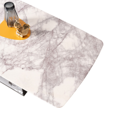 Table à manger carrée en marbre 6 places