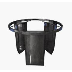 6 Chairs Round Rotating Dining Table