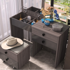 北欧现代梳妆台经济型卧室套装带镜面梳妆台