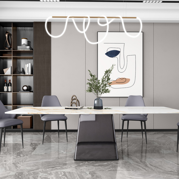 Nordic Extendable Sintered Stone Dining Table