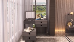 北欧现代梳妆台经济型卧室套装带镜面梳妆台