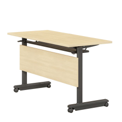 طاولة كمبيوتر محمول قابلة للطي مصنوعة من الخشب والفولاذ