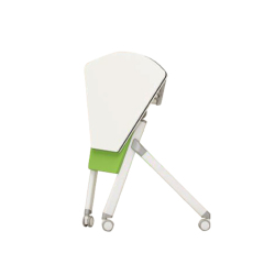 مكتب قابل للطي لغرفة الاجتماعات مع عجلات وطاولة تدريب مكتبية قابلة للطي