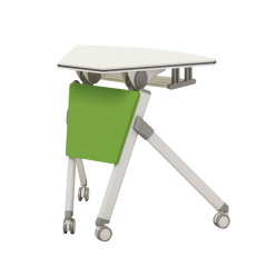 مكتب قابل للطي لغرفة الاجتماعات مع عجلات وطاولة تدريب مكتبية قابلة للطي