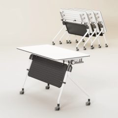 Tables de formation rectangulaires, modulaires et portatives, avec roulettes verrouillables