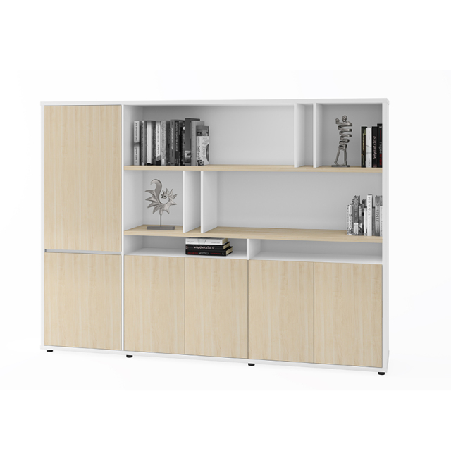 Hoher Aktenschrank aus Holz 3D-Modell