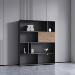 Aktenschrank aus Holz im Vintage-Stil mit 3 Regalen