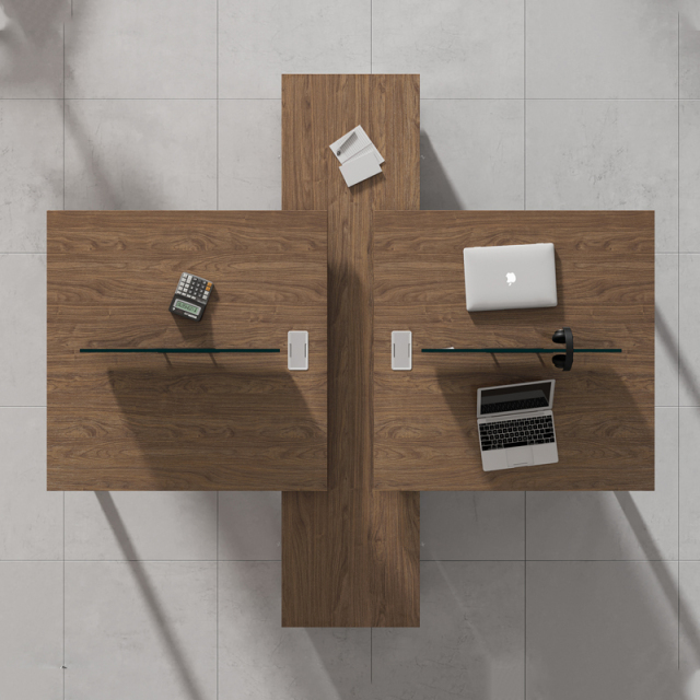 طاولة تقسيم مكتبية حديثة بأربعة أو ستة أو ثمانية أوضاع