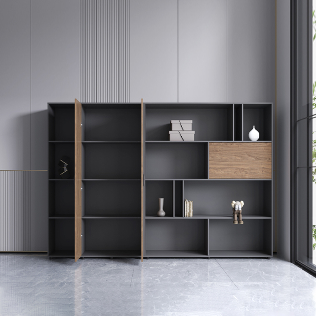 Aktenschrank aus Holz im Vintage-Stil mit 3 Regalen