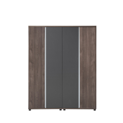 8英尺宽文件柜和书柜，带开放式搁板