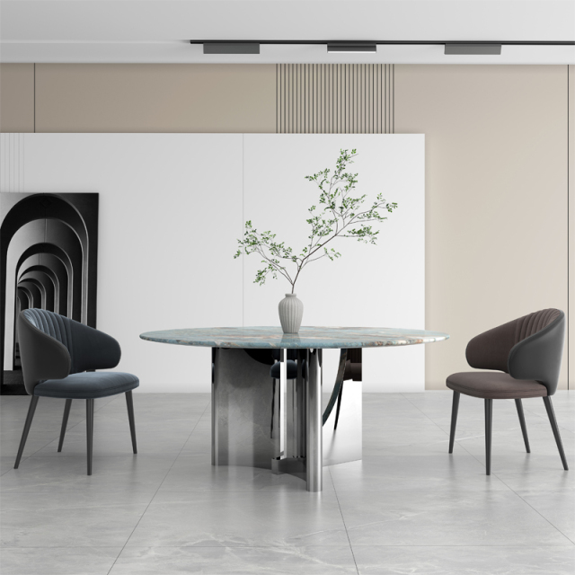 Table à manger en ardoise personnalisée haut de gamme