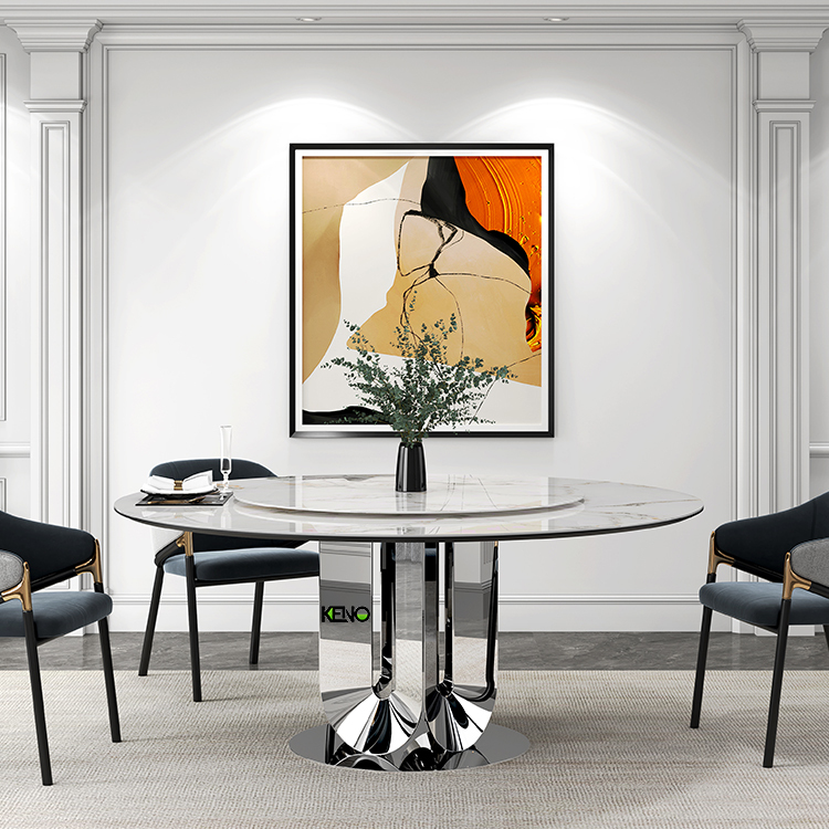 Luxury Dining Table Set 4 Chairs
