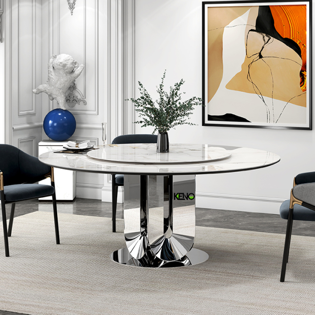 Luxury Dining Table Set 4 Chairs