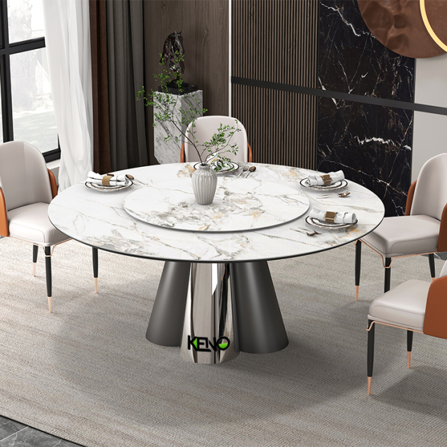 Modern Susan Lazy Dining Table for 8 or 10