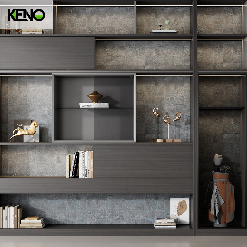 Custom Bookcase Combination Filing Cabinet