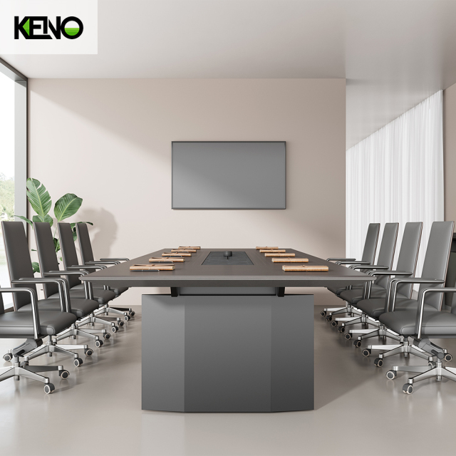 Büro-Besprechungstisch für 20 Personen, modernes Konferenztisch- und Stuhlset
