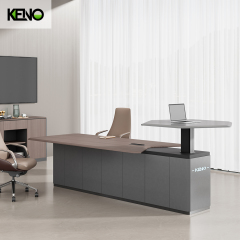 开关插座三角形会议桌升降演讲弹出式桌子适用于椭圆形防护条会议桌