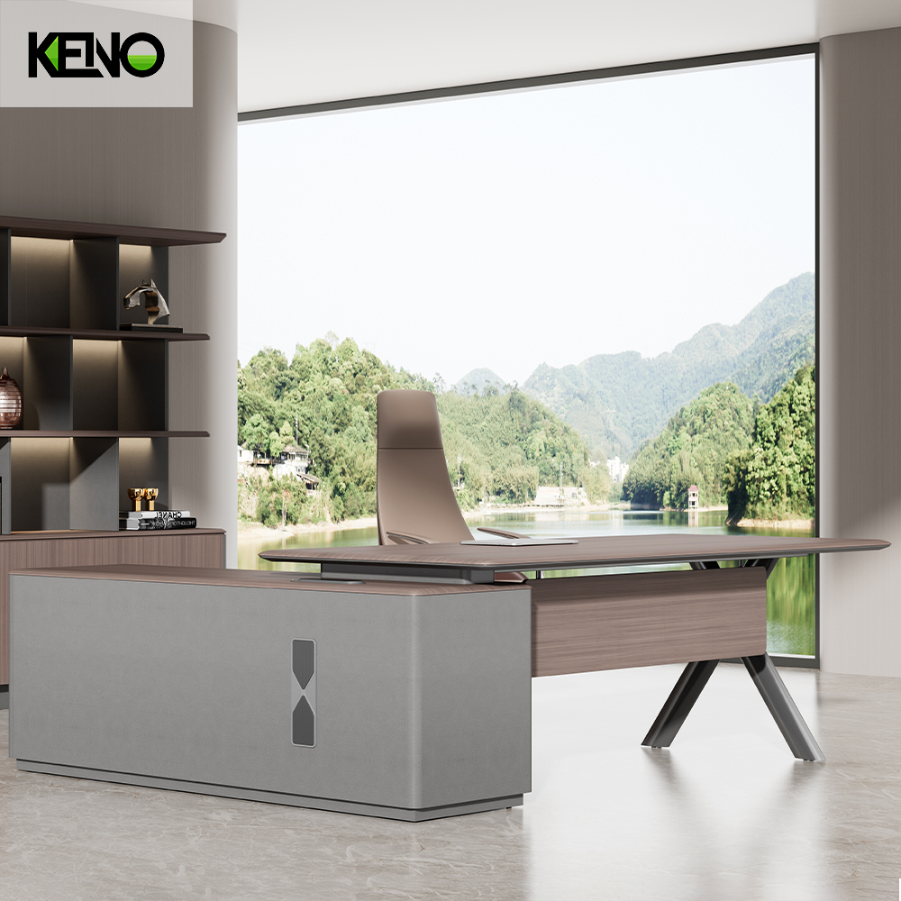 New Design PVC Lamination Modular Furniture Office L Shape Office Furniture Executive Desk