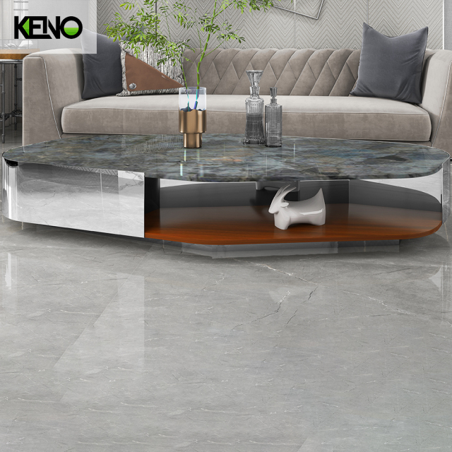 Modern High Gloss Marble Coffee Tables Luxury Simple Premium Living Room Tea Table and Sofa Side Table