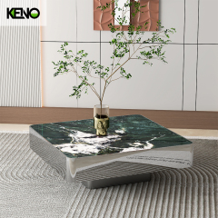 Modern High Gloss Marble Coffee Tables Luxury Simple Premium Living Room Tea Table and Sofa Side Table